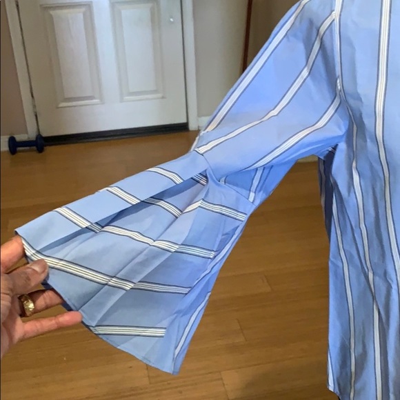 Van Heusen light blue striped top - Picture 3 of 6